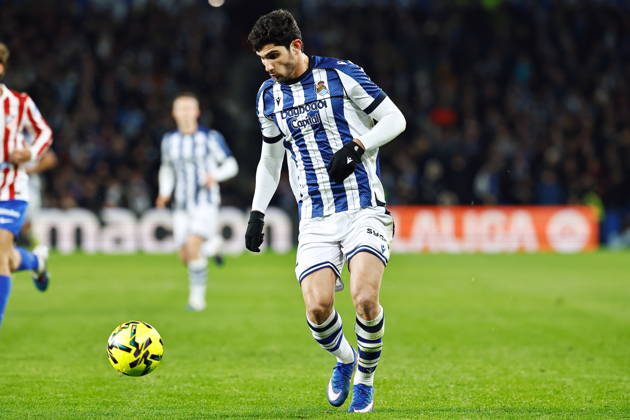 Goncalo Guedes (Sociedad), JANUARY 4, 2026 - Football Soccer : Spanish LaLiga EA Sports match between Real Sociedad - Club Atletico de Madrid at the Estadio de Anoeta in San Sebastian, Spain. Noxthirdxpartyxsales aflo_315141485