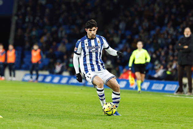 Goncalo Guedes (Sociedad), JANUARY 4, 2026 - Football Soccer : Spanish LaLiga EA Sports match between Real Sociedad - Club Atletico de Madrid at the Estadio de Anoeta in San Sebastian, Spain. Noxthirdxpartyxsales aflo_315141496
