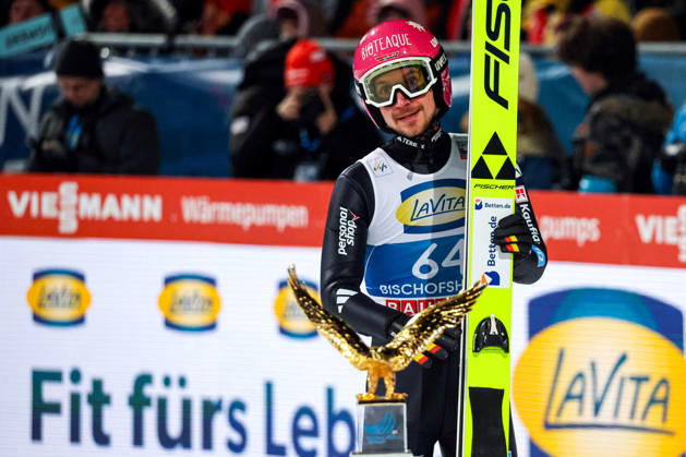 Bischofshofen, Austria 05 January 2026 74 Four Hills Tournament Bischofshofen 2025 2026 Qualification In the picture Felix Hoffmann SWV Goldlauter Paul Außerleitner Ski jump Copyright: xFotostandx xHettichx