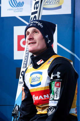 Bischofshofen, Austria 05 January 2026 74 Four Hills Tournament Bischofshofen 2025 2026 Qualification In the picture Domen Prevc Slovenia SLO in the leader box Paul Außerleitner ski jump Copyright: xFotostandx xHettichx