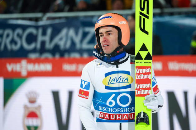 Bischofshofen, Austria 05 January 2026 74 Four Hills Tournament Bischofshofen 2025 2026 Qualification In the picture Stefan Kraft Austria AUT Paul Außerleitner Ski jump Copyright: xFotostandx xHettichx