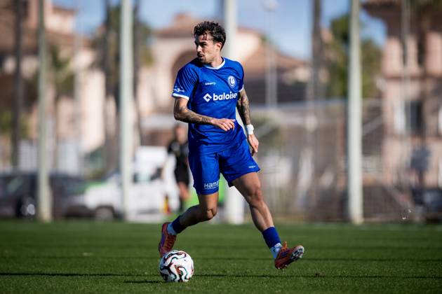 Gent s Tiago Araujo pictured in action during a friendly soccer game between Belgian KAA Gent and Romanian CFR 1907 Cluj, at the winter training camp in Oliva, Spain, Friday 09 January 2026. JASPERxJACOBS  x154747270x