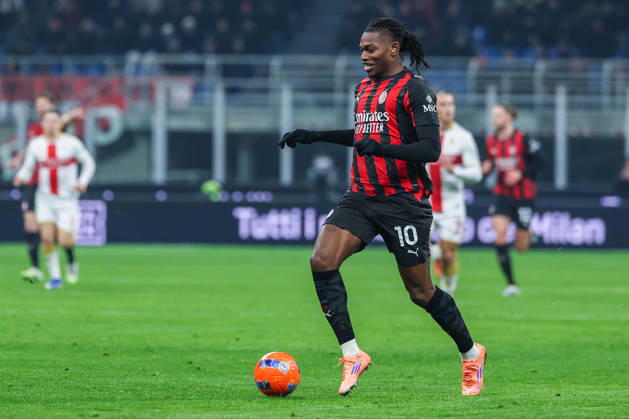 AC Milan vs Genoa CFC Serie A 2025 26 08 01 2026 Rafael Leao of AC Milan seen in action during Serie A 2025 26 football match between AC Milan and Genoa CFC at San Siro Stadium in Milan Copyright: xBEAUTIFULxSPORTS Carabellix