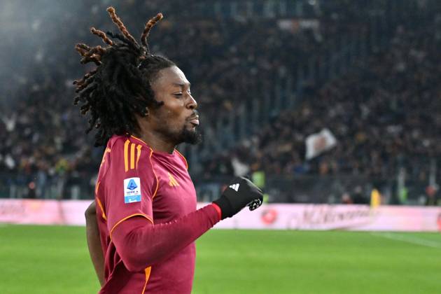 Foto IPP Felice De Martino Roma 10 01 2026 Calcio Campionato serie A 2025-2026 Roma - Sassuolo Nella foto: Esultanza dopo il gol di Manu Koné Italy Photo Press World Copyright Roma italy Italia ITALY Copyright: xR4924_italyphotopressx