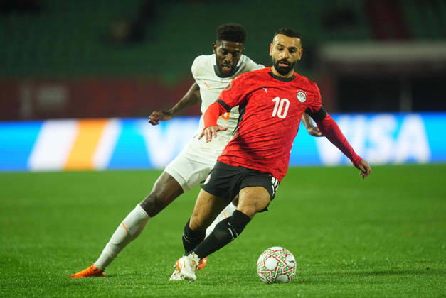 Mohamed Salah Mahrous Ghaly Egypt controls the ball during the Africa Cup Of Nations match between Ivory Coast and Egypt at Agadir Stadium on January 10, 2026 in Agadir, Morocco Photo by Thor Wegner DeFodi Images