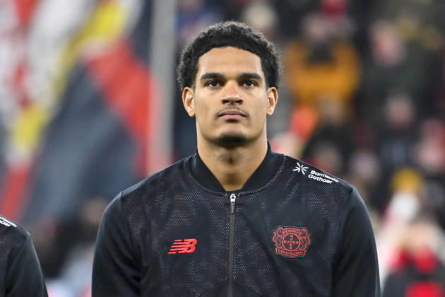 Jarell Quansah Leverkusen 4 Portrait, half portrait, image, single, single shot, picture, single, solo, alone, 10 01 2026 Soccer Bayer Leverkusen vs VfB Stuttgart , BayArena, Leverkusen, DFB DFL REGULATIONS PROHIBIT ANY USE OF PHOTOGRAPHS AS IMAGE SEQUENCES AND OR QUASI VIDEO Copyright: xpepphotox xHorstxMauelshagenx pep00321, pep_20260110_hm_246655