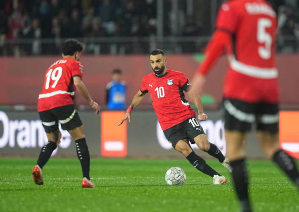 Mohamed Salah Mahrous Ghaly Egypt controls the ball during the Africa Cup Of Nations match between Ivory Coast and Egypt at Agadir Stadium on January 10, 2026 in Agadir, Morocco Photo by Thor Wegner DeFodi Images