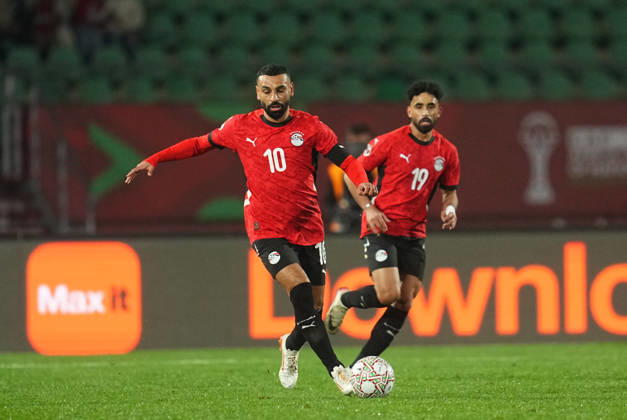 Mohamed Salah Mahrous Ghaly Egypt controls the ball during the Africa Cup Of Nations match between Ivory Coast and Egypt at Agadir Stadium on January 10, 2026 in Agadir, Morocco Photo by Thor Wegner DeFodi Images