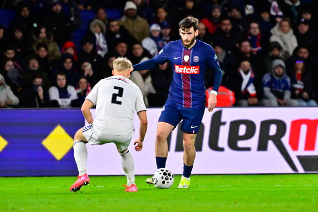 FOOTBALL : PSG vs PFC - Coupe de France - 12 01 2026 Khvicha Kvaratskhelia ( 7 - PSG ) during the French Cup match between Paris Saint Germain and Paris Football Club at Parc Des Princes on January 12 , 2026 in Paris, France. ( Photo by Federico Pestelini PsnewZ ) - ParisFrance Copyright: xFedericoxPestelinix
