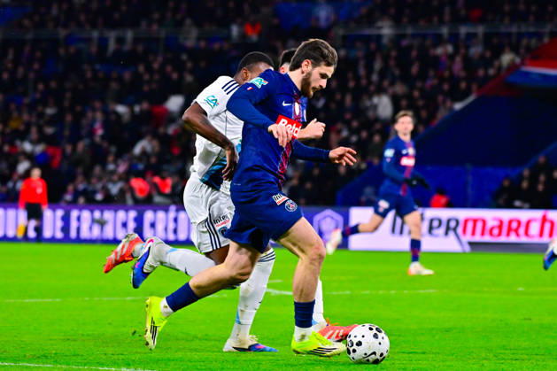 FOOTBALL : PSG vs PFC - Coupe de France - 12 01 2026 Khvicha Kvaratskhelia ( PSG ) during the French Cup match between Paris Saint Germain and Paris Football Club at Parc Des Princes on January 12 , 2026 in Paris, France. ( Photo by Federico Pestelini PsnewZ ) - ParisFrance Copyright: xFedericoxPestelinix