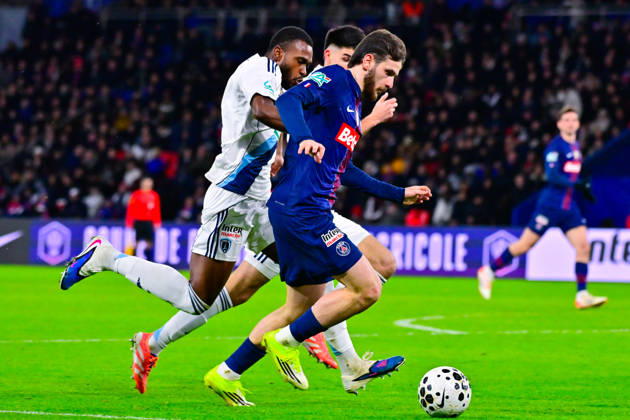 FOOTBALL : PSG vs PFC - Coupe de France - 12 01 2026 Khvicha Kvaratskhelia ( PSG ) during the French Cup match between Paris Saint Germain and Paris Football Club at Parc Des Princes on January 12 , 2026 in Paris, France. ( Photo by Federico Pestelini PsnewZ ) - ParisFrance Copyright: xFedericoxPestelinix