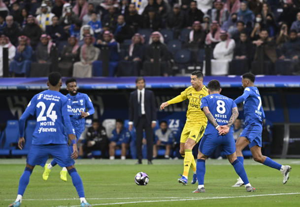 Al Hilal v Al Nassr - Saudi Pro League RIYADH, SAUDI ARABIA - JANUARY 12: Cristiano Ronaldo of Al Nassr in action during the Saudi Pro League match between Al Hilal and Al Nassr at Al Mamlakah Arena Stadium in Riyadh, Saudi Arabia, on January 12, 2026. Mohammed Saad Anadolu Riyadh Saudi Arabia. Editorial use only. Please get in touch for any other usage.  Copyright: x2026xAnadoluxMohammedxSaadx