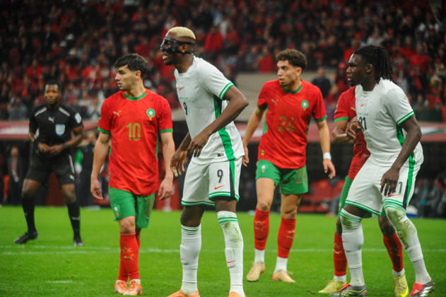 RABAT, MOROCCO - JANUARY 14: Nigeria and Morocco during the Africa Cup of Nations (AFCON) match between Nigeria and Morocco at Prince Moulay El Hassan Stadium on January 14th in Rabat, Morocco. Photo by Segun Ogunfeyitimi Copyright: xshengolpixsx
