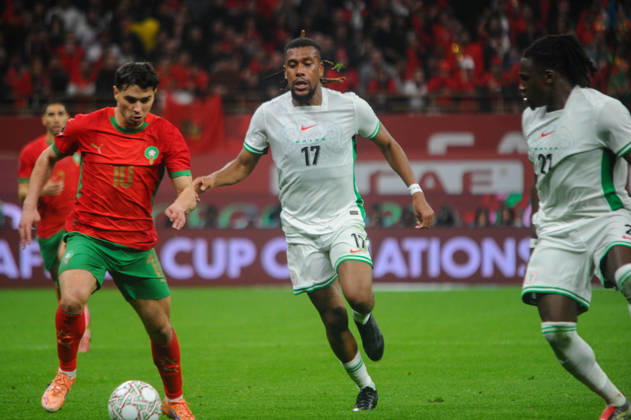 RABAT, MOROCCO - JANUARY 14: Nigeria and Morocco during the Africa Cup of Nations (AFCON) match between Nigeria and Morocco at Prince Moulay El Hassan Stadium on January 14th in Rabat, Morocco. Photo by Segun Ogunfeyitimi Copyright: xshengolpixsx