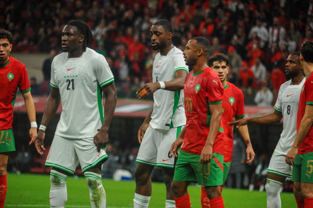 RABAT, MOROCCO - JANUARY 14: Nigeria and Morocco during the Africa Cup of Nations (AFCON) match between Nigeria and Morocco at Prince Moulay El Hassan Stadium on January 14th in Rabat, Morocco. Photo by Segun Ogunfeyitimi Copyright: xshengolpixsx