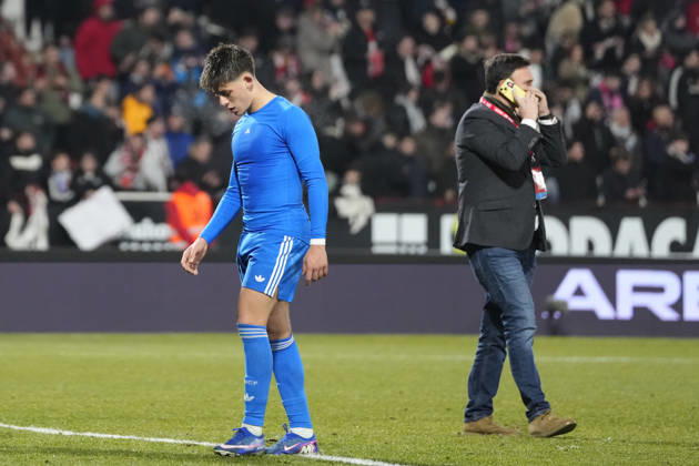 Albacete Balompie v Real Madrid - Copa del Rey ALBACETE, SPAIN - JANUARY 14: Arda Guler attacking midfield of Real Madrid and Turkiye dejected after loss the Copa del Rey round of 16 match between Albacete Balompie and Real Madrid at Estadio Carlos Belmonte on January 14, 2026 in Albacete, Spain. Jose Hernandez Anadolu Albacete Spain. Editorial use only. Please get in touch for any other usage. Copyright: x2026xAnadoluxJosexHernandezx