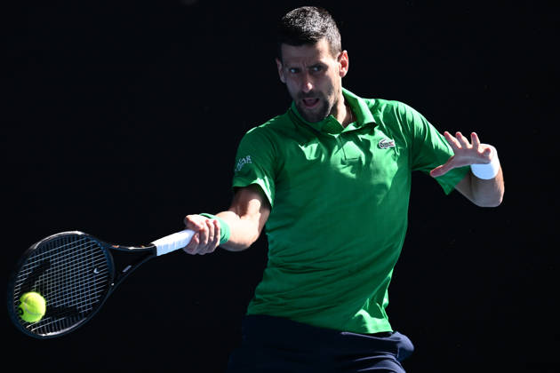 Tennis, Australian Open, Charity Match, Novak Djokovic - Frances Tiafoe
