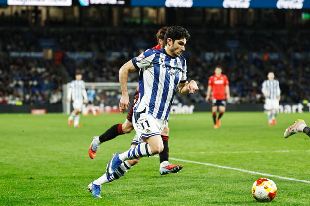 Goncalo Guedes (Sociedad), JANUARY 13, 2026 - Football Soccer : Spanish Copa del Rey Mapfre 4th round match between Real Sociedad - CA Osasuna at the Estadio de Anoeta in San Sebastian, Spain. Noxthirdxpartyxsales aflo_316174121