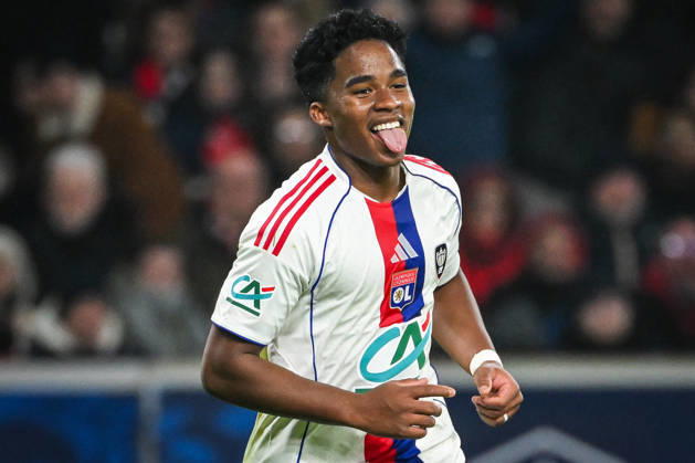 January 11, 2026, Villeneuve-D ascq, France, France: Endrick FELIPE MOREIRA DE SOUSA of Lyon celebrates his goal during the French Cup match between Lille OSC (LOSC) and Olympique Lyonnais (OL) at Pierre Mauroy Stadium on January 11, 2026 in Villeneuve-d Ascq near Lille, France. Villeneuve-D ascq France - ZUMAm308 20260111_zsp_m308_042 Copyright: xMatthieuxMirvillex