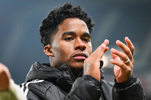 January 11, 2026, Villeneuve-D ascq, France, France: Endrick FELIPE MOREIRA DE SOUSA of Lyon during the French Cup match between Lille OSC (LOSC) and Olympique Lyonnais (OL) at Pierre Mauroy Stadium on January 11, 2026 in Villeneuve-d Ascq near Lille, France. Villeneuve-D ascq France - ZUMAm308 20260111_zsp_m308_052 Copyright: xMatthieuxMirvillex