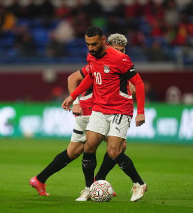 Mohamed Salah Mahrous Ghaly Egypt controls the ball during the Africa Cup Of Nations match between Senegal and Egypt at Tangier Stadium on January 14, 2026 in Tangier, Morocco Photo by Thor Wegner DeFodi Images