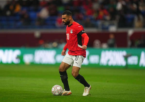 Mohamed Salah Mahrous Ghaly Egypt controls the ball during the Africa Cup Of Nations match between Senegal and Egypt at Tangier Stadium on January 14, 2026 in Tangier, Morocco Photo by Thor Wegner DeFodi Images