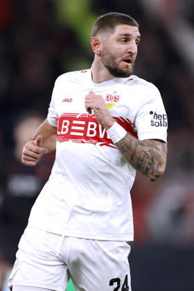 CHABOT Julian Team VfB Stuttgart DFL Bundesliga Season 2025 2026 Match Bayer 04 Leverkusen VfB Stuttgart 1 4 on 10 01 2026 in Leverkusen DFL REGULATIONS PROHIBIT ANY USE OF PHOTOGRAPHS as IMAGE SEQUENCES and or QUASI VIDEO Copyright: xLacixPerenyix