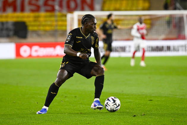 FOOTBALL : AS Monaco VS FC Lorient - Ligue 1 McDonald s - 16 01 2026 Jean-Victor Makengo (FC Lorient) - Ligue 1 McDonald™s match between AS Monaco and FC Lorient on January 16, 2026 at the Louis II Stadium in Monaco. MonacoMonaco  Copyright: xWilliamxCannarellax