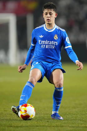 Albacete Balompie v Real Madrid - Copa del Rey Arda Guler attacking midfield of Real Madrid and Turkiye during the Copa del Rey round of 16 match between Albacete Balompie and Real Madrid at Estadio Carlos Belmonte on January 14, 2026 in Albacete, Spain. Albacete Spain Copyright: xJosexBretonx originalFilename:bretonhernandez-albacete260114_npGm4