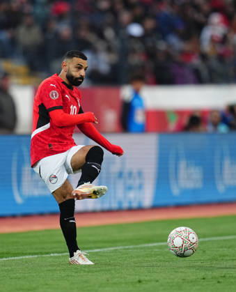 Mohamed Salah Mahrous Ghaly Egypt controls the ball during the Africa Cup Of Nations match between Egypt and Nigeria at Mohammad V Stadium on January 17, 2026 in Casablanca, Morocco Photo by Thor Wegner DeFodi Images