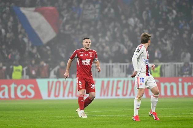 Olympique Lyonnais v Stade Brestois 29 - Ligue 1 McDonald s 2025 2026 05 Brendan CHARDONNET (sb29) during the Ligue 1 McDonald s match between Lyon and Brest at Groupama Stadium on January 18, 2026 in Lyon, France. Lyon France Copyright: xFEPx 776348250