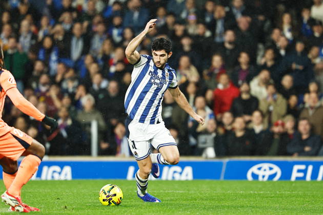 Goncalo Guedes (Sociedad), JANUARY 18, 2026 - Football Soccer : Spanish LaLiga EA Sports match between Real Sociedad - Club Atletico de Madrid at the Estadio de Anoeta in San Sebastian, Spain. Noxthirdxpartyxsales aflo_316586774