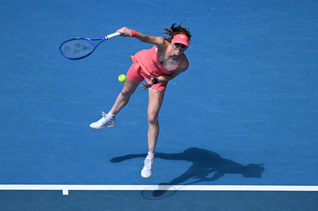 TENNIS AUSTRALIAN OPEN, Maya Joint of Australia serves during the Women™s 1st round match against Tereza Valentova of the Czech Republic on day 3 of the 2026 Australian Open tennis tournament at Melbourne Park in Melbourne, Tuesday, January 20, 2026. ( NO ARCHIVING MELBOURNE VICTORIA AUSTRALIA Copyright: xJAMESxROSSx 20260120113234096999
