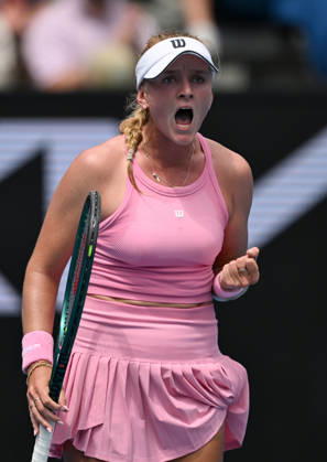 TENNIS AUSTRALIAN OPEN, Taylah Preston of Australia reacts during the Women™s 1st round match against Shuai Zhang of China on day 3 of the 2026 Australian Open tennis tournament at Melbourne Park in Melbourne, Tuesday, January 20, 2026. ( NO ARCHIVING MELBOURNE VICTORIA AUSTRALIA  Copyright: xLUKASxCOCHx 20260120184597145586