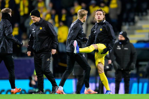 260120 Patrick Berg of Bodo Glimt ahead of the UEFA Champions League football match between Bodo Glimt and Manchester City on January 20, 2026 in Bodo Photo Vegard Grott BILDBYRAN kod VG VG0849 bbeng football fotball fotboll soccer uefa champions league mesterligaen bodo glimt manchester city Copyright: VEGARDxGRoTT BB260120VG001
