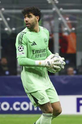 FC Internazionale Milano v Arsenal FC - UEFA Champions League 2025 26 League Phase MD7 David Raya plays during the UEFA Champions League 2025 26 match between FC Internazionale and FC Arsenal in Milano, Italy, on January 20, 2026, at Giuseppe Meazza stadium Milano Milano Italy Copyright: xMairoxCinquettix originalFilename:cinquetti-fcintern260120_npA5y