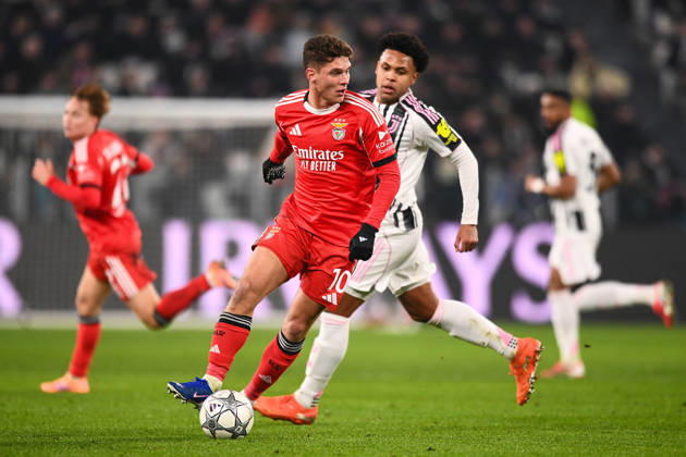2026-01-21 Juventus FC v SL Benfica - UEFA Champions League 2025 26 League Phase MD7 TURIN, ITALY - JANUARY 21: Georgiy Sudakov of SL Benfica during the UEFA Champions League 2025 26 League Phase MD7 match between Juventus FC and SL Benfica at Allianz Stadium on January 21, 2026 in Turin, Italy. (Photo by Alberto Gandolfo BSR Agency) Turin Italy Content not available for redistribution in The Netherlands directly or indirectly through any third parties. Copyright: xBSRxAgencyx