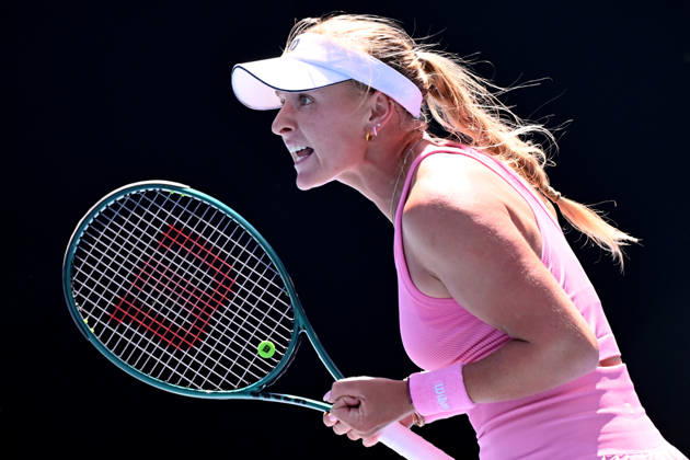TENNIS AUSTRALIAN OPEN, Taylah Preston of Australia in action during the Women™s 2nd round match against Linda Noskova of Czechia on day 5 of the 2026 Australian Open tennis tournament at Melbourne Park in Melbourne, Wednesday, January 22, 2026. ( NO ARCHIVING MELBOURNE VICTORIA AUSTRALIA  Copyright: xJAMESxROSSx 20260122132518824780