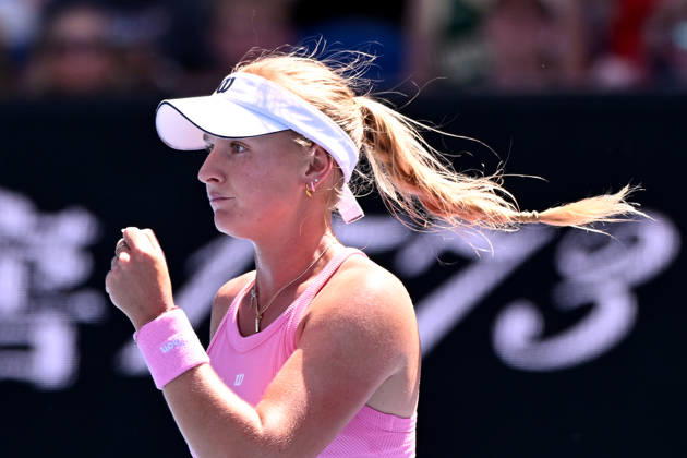 TENNIS AUSTRALIAN OPEN, Taylah Preston of Australia in action during the Women™s 2nd round match against Linda Noskova of Czechia on day 5 of the 2026 Australian Open tennis tournament at Melbourne Park in Melbourne, Wednesday, January 22, 2026. ( NO ARCHIVING MELBOURNE VICTORIA AUSTRALIA  Copyright: xJAMESxROSSx 20260122194160714410