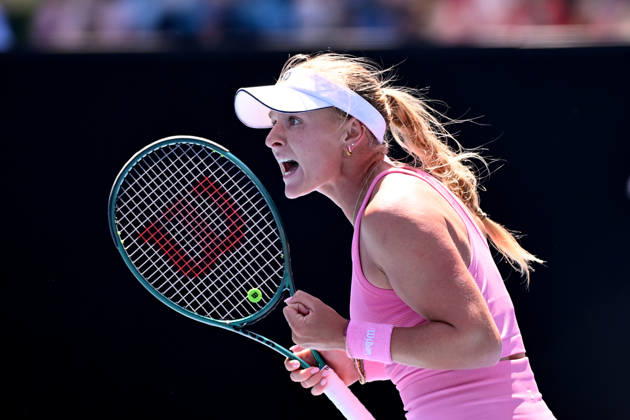 TENNIS AUSTRALIAN OPEN, Taylah Preston of Australia in action during the Women™s 2nd round match against Linda Noskova of Czechia on day 5 of the 2026 Australian Open tennis tournament at Melbourne Park in Melbourne, Wednesday, January 22, 2026. ( NO ARCHIVING MELBOURNE VICTORIA AUSTRALIA  Copyright: xJAMESxROSSx 20260122165316715754