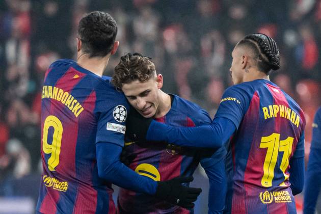 during UEFA Champions league match, SK Slavia Praha - FC Barcelona, Barca , 21 january 2026, Fortuna Arena, Praha, Czech republic Copyright: xMICHALxFAJT,ZOSPORTU.SKx FAJ_9883