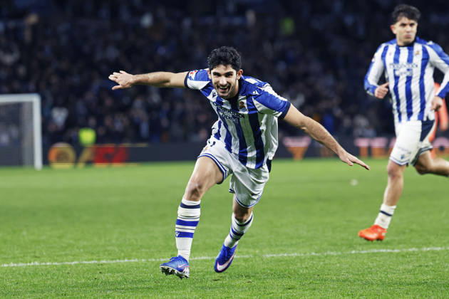 Goncalo Guedes (Sociedad), JANUARY 18, 2026 - Football Soccer : Spanish La Liga EA Sports match between Real Sociedad 2-1 FC Barcelona, Barca at Reale Arena in San Sebastian, Spain. Noxthirdxpartyxsales aflo_317034268