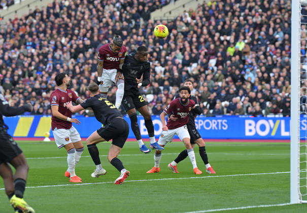 West Ham vs Sunderland Premier League GOAL Crysencio Summerville of West Ham United opens the scoring during the West Ham vs Sunderland, Premier League match at the London Stadium Stratford. London The London Stadium UK Copyright: xMartinxDaltonx WestHam_Sunderland_240126_MD_039