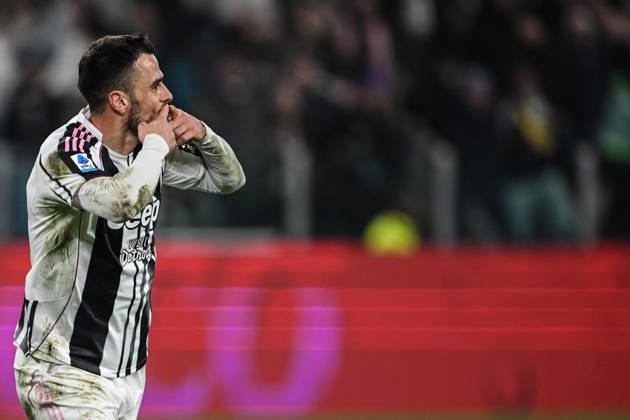 Cm Torino 25 01 2026 - campionato di calcio serie A Juventus-Napoli foto Cristiano Mazzi Image nella foto: esultanza gol Filip Kostic