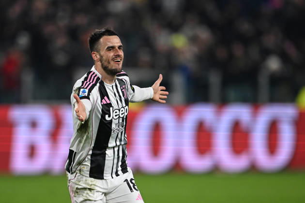 Cm Torino 25 01 2026 - campionato di calcio serie A Juventus-Napoli foto Cristiano Mazzi Image nella foto: esultanza gol Filip Kostic