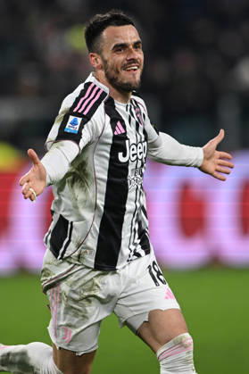 Cm Torino 25 01 2026 - campionato di calcio serie A Juventus-Napoli foto Cristiano Mazzi Image nella foto: esultanza gol Filip Kostic