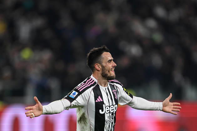 Cm Torino 25 01 2026 - campionato di calcio serie A Juventus-Napoli foto Cristiano Mazzi Image nella foto: esultanza gol Filip Kostic