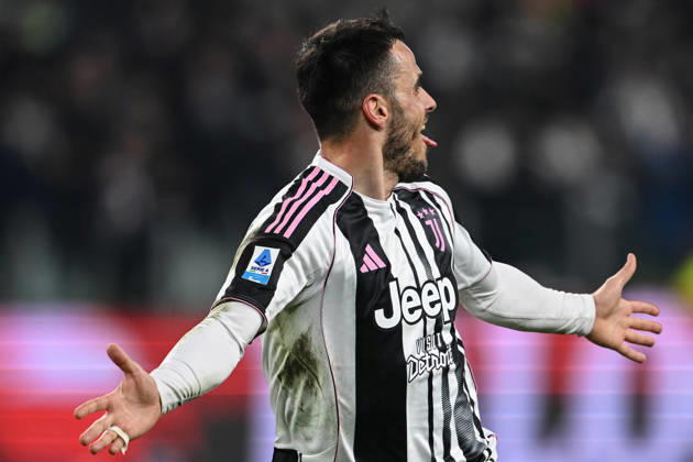Cm Torino 25 01 2026 - campionato di calcio serie A Juventus-Napoli foto Cristiano Mazzi Image nella foto: esultanza gol Filip Kostic