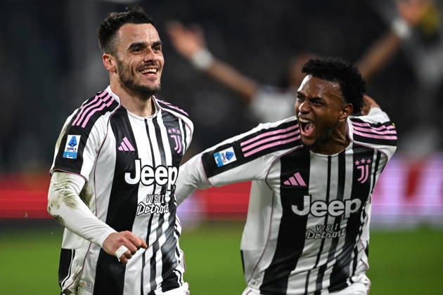 Cm Torino 25 01 2026 - campionato di calcio serie A Juventus-Napoli foto Cristiano Mazzi Image nella foto: esultanza gol Filip Kostic