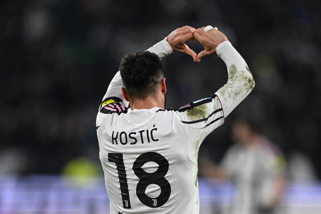 Cm Torino 25 01 2026 - campionato di calcio serie A Juventus-Napoli foto Cristiano Mazzi Image nella foto: esultanza gol Filip Kostic